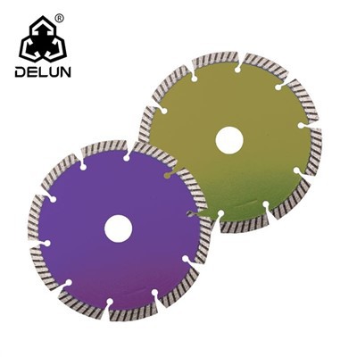 DELUN 7 Zoll segmentiertes Diamantsägeblatt, trockenes oder nasses Schneiden, allgemeiner Zweck für Beton, Stein, Ziegel