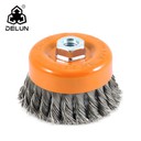 4 -Zoll -Twisted Knoted Draht Cup Pinsel langlebiger Typ