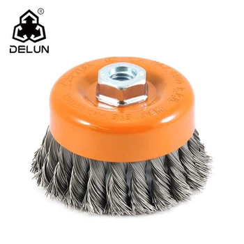 4 -Zoll -Twisted Knoted Draht Cup Pinsel langlebiger Typ