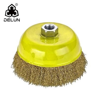 DELUN 65 mm gewellte Drahttopfbürste