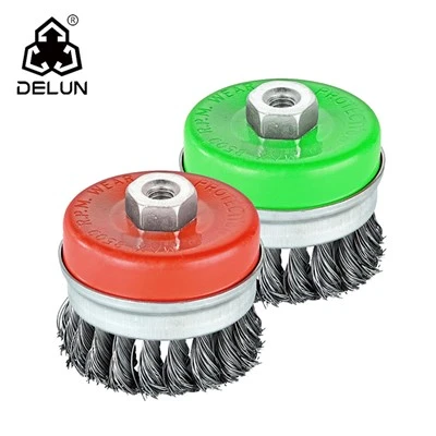 DELUN Hochwertige 65-mm-Drahtbürste mit gedrehtem Topf